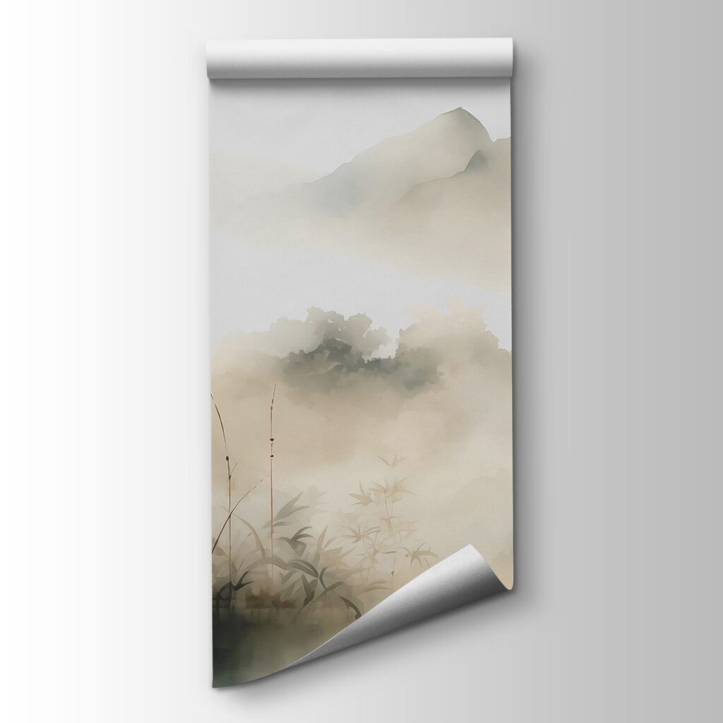 Bamboo in golden mist — product view