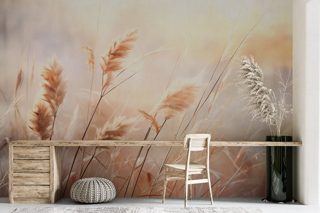 Grass plumes in backlight — interior 2