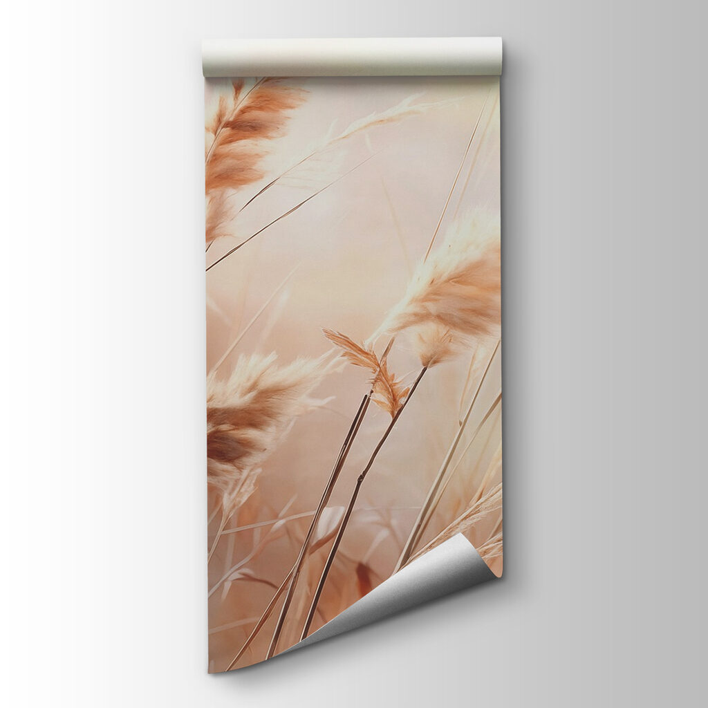 Grass plumes in backlight — product view