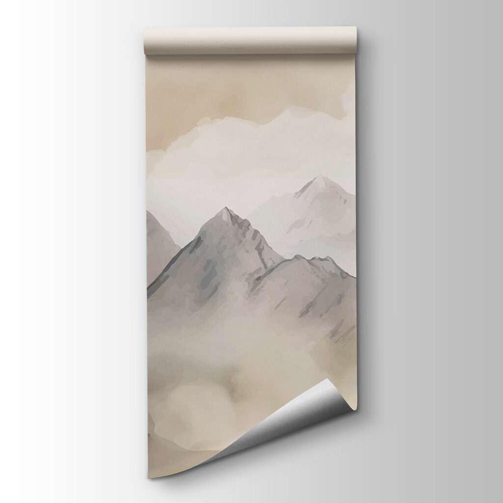 Peaks above warm mist — product view