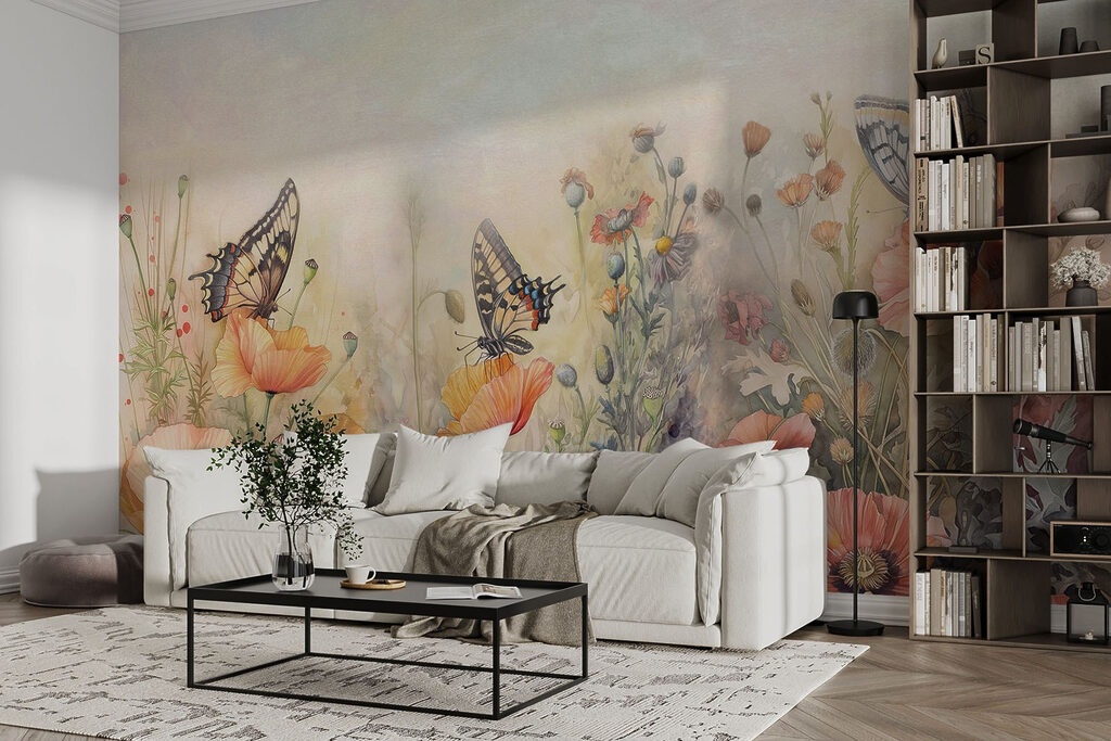 Butterflies over a meadow — interior 4