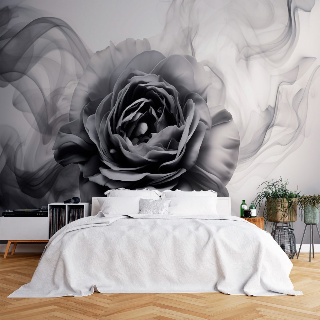 Grey rose in smoke — interior 1