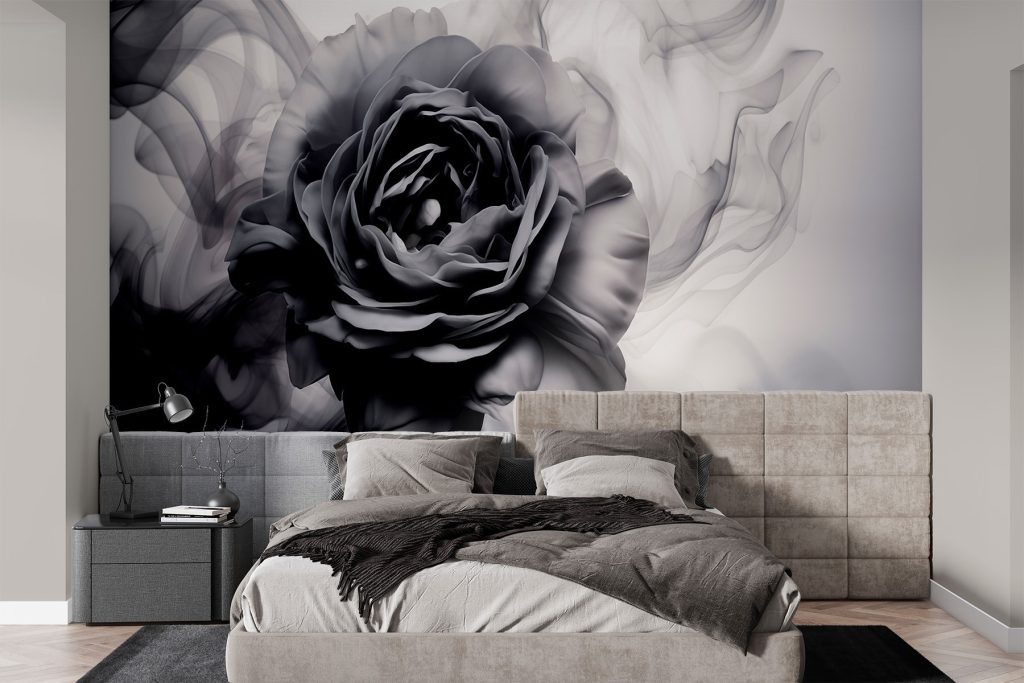 Grey rose in smoke — interior 2