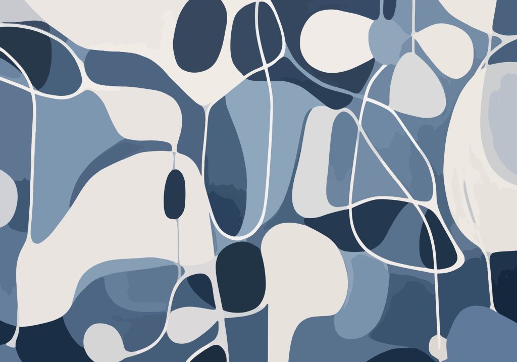 Rounded shapes, thin lines — full design