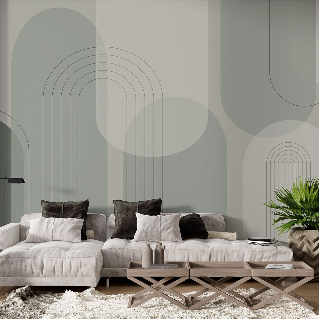Grey-green arcs and lines — interior 2