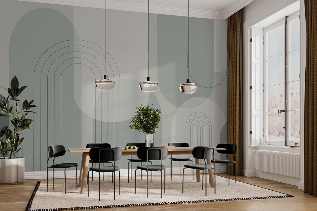 Grey-green arcs and lines — interior 4