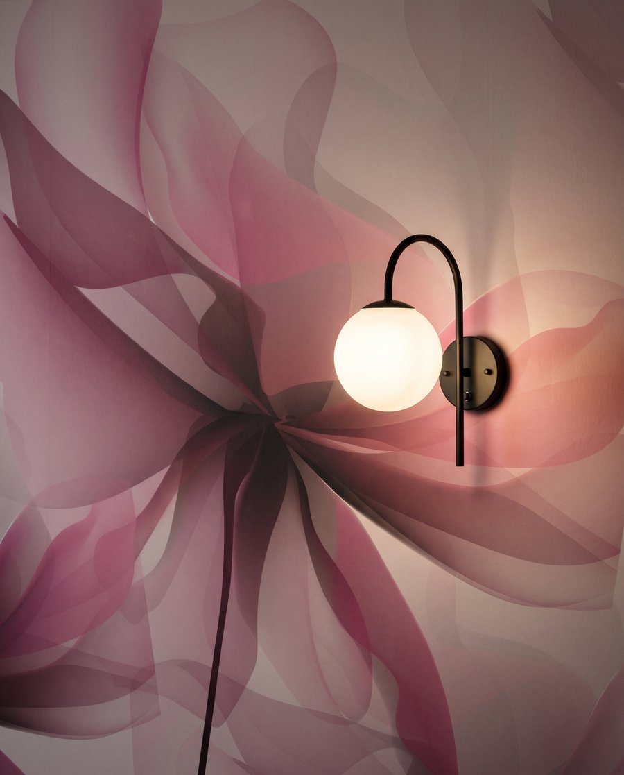 Overlapping translucent blooms — detail