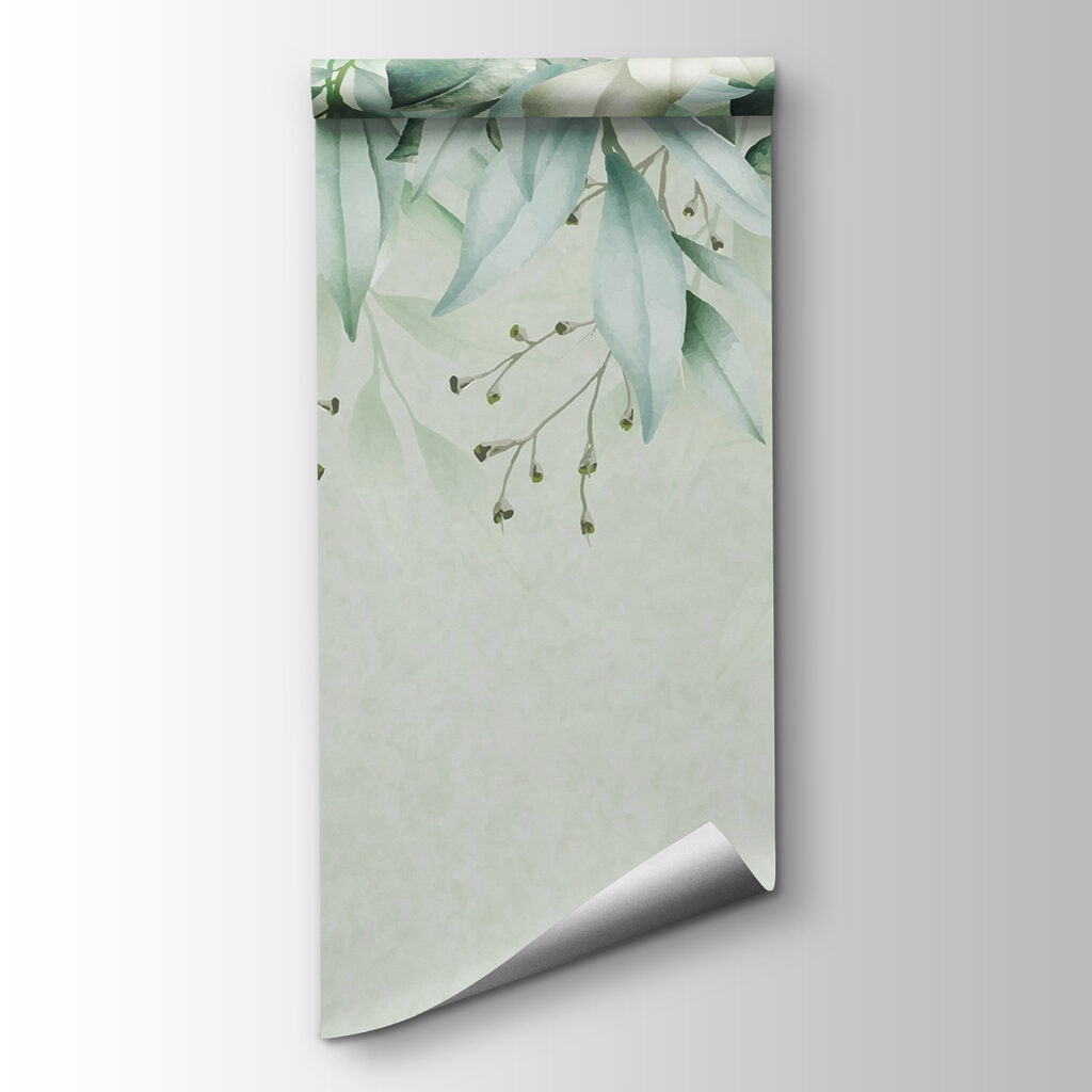 Mint green twig border — product view