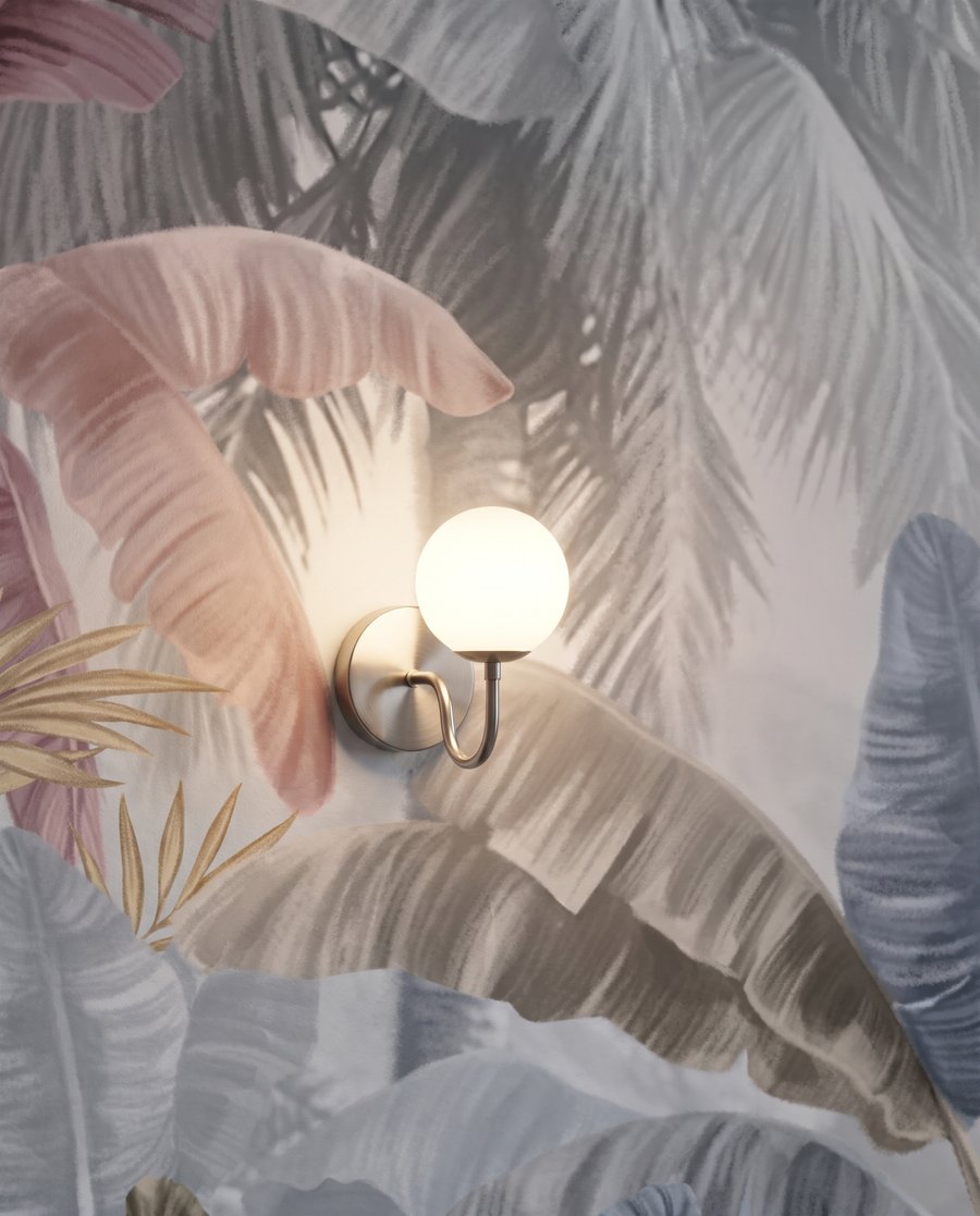 Tropical lake, soft mist — detail