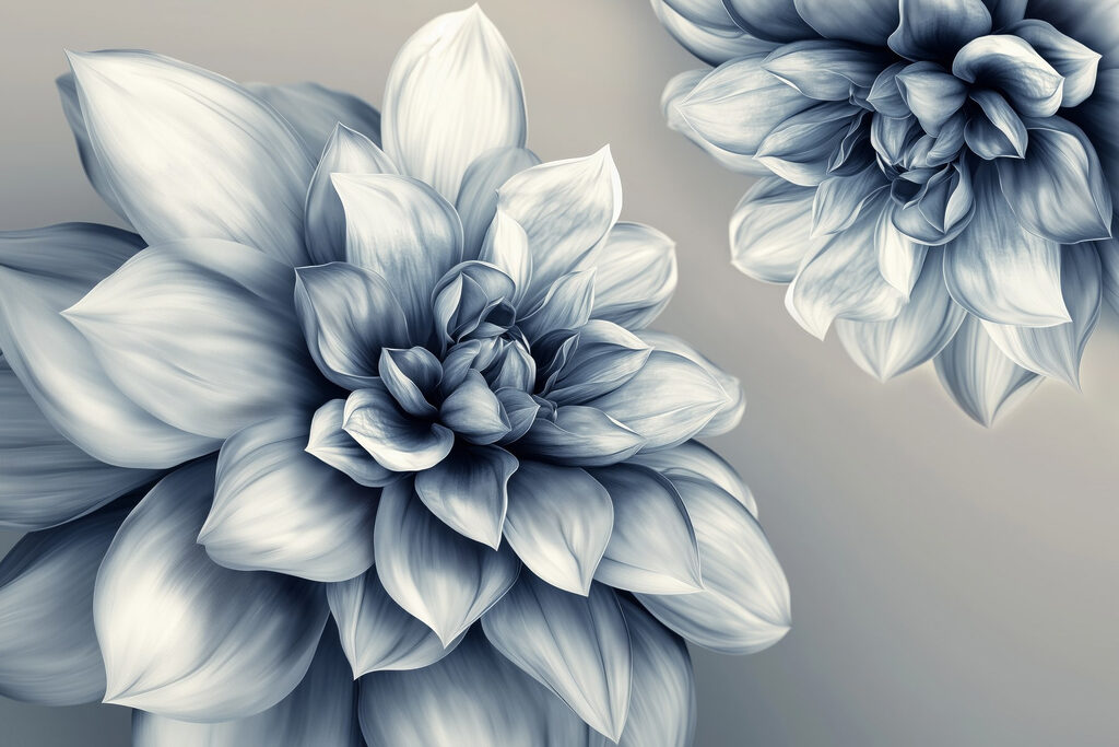 Large blooms opening — full design