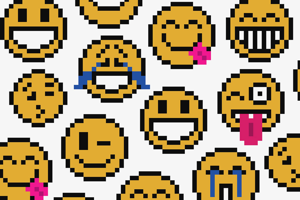 Little pixel faces — full design