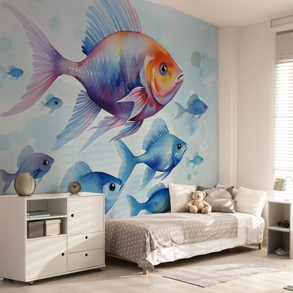 Colourful fish in watercolour — interior 1