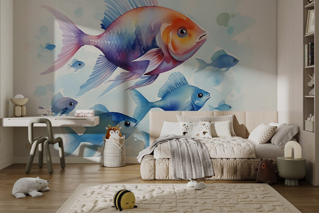 Colourful fish in watercolour — interior 2