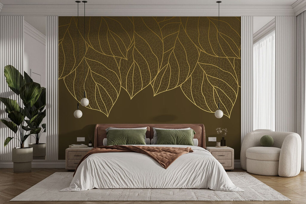 Hanging gold leaf edges — interior 1