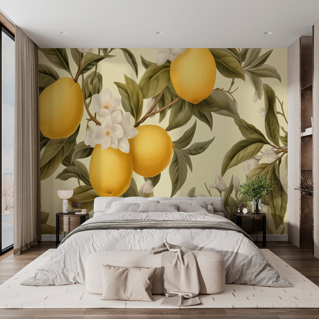 Lemons among cream blossom — interior 1