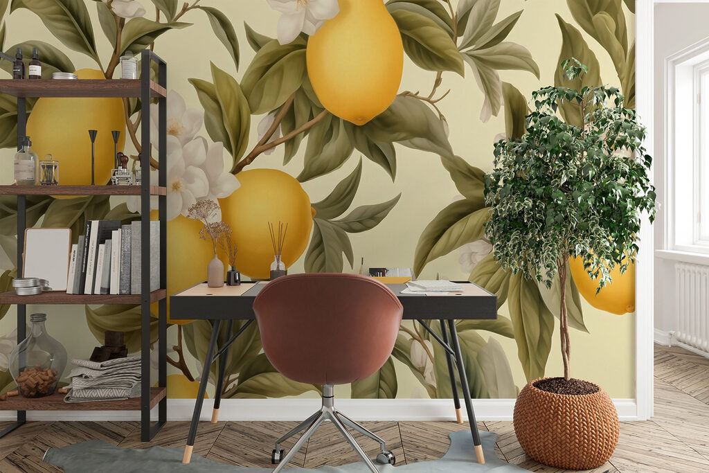 Lemons among cream blossom — interior 3