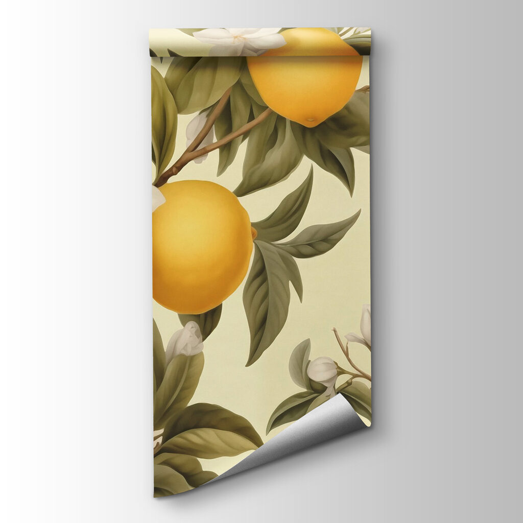 Lemons among cream blossom — product view