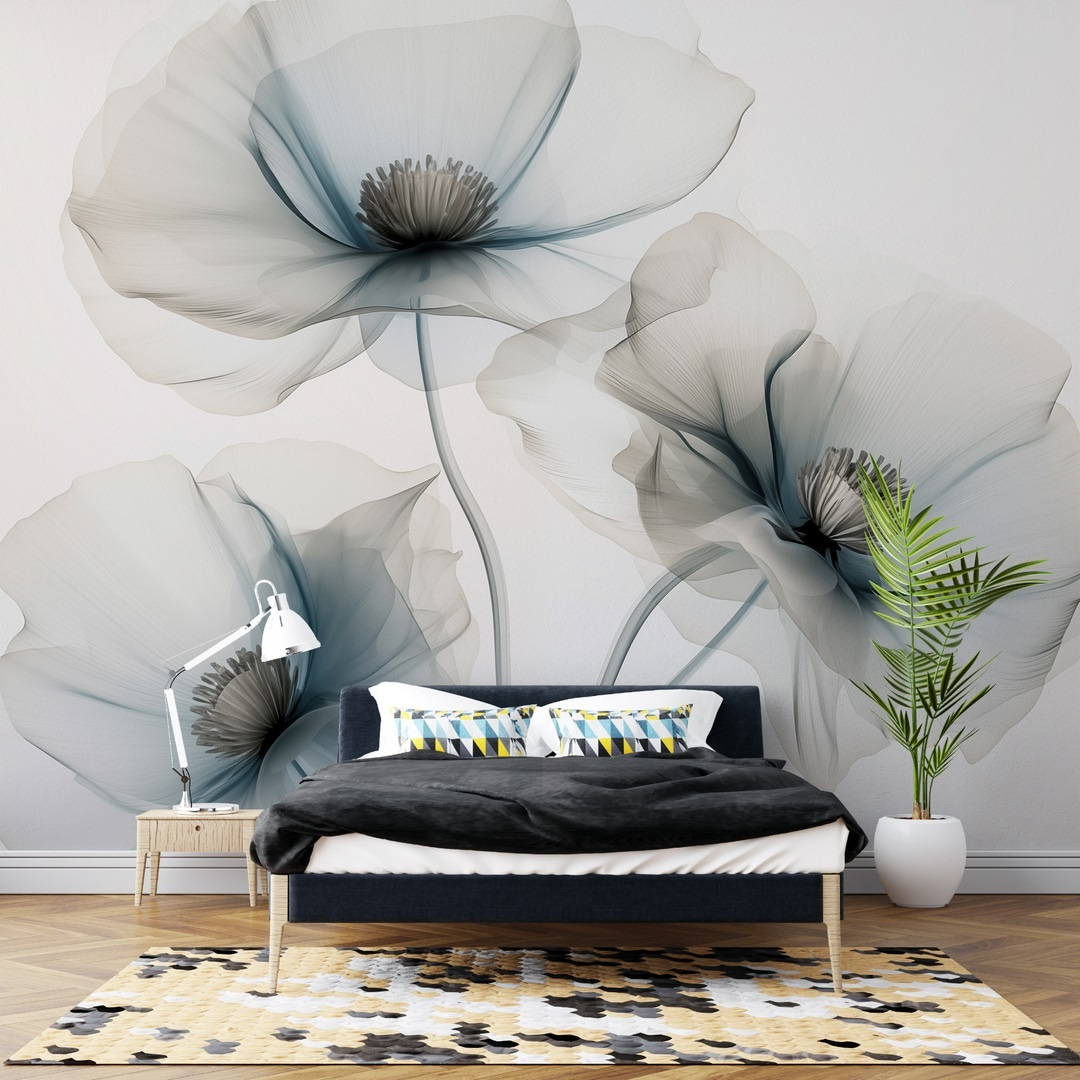 Translucent grey-blue flowers — interior 2