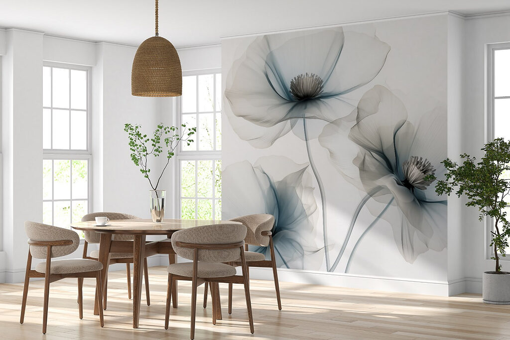 Translucent grey-blue flowers — interior 1