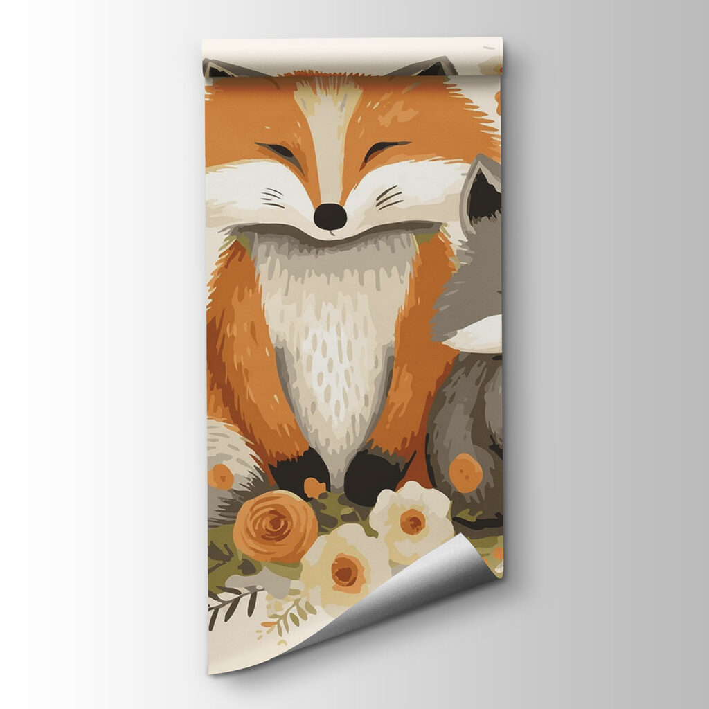 Foxes in a wreath — product view