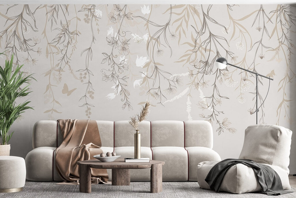 Butterflies on hanging sprigs — interior 3