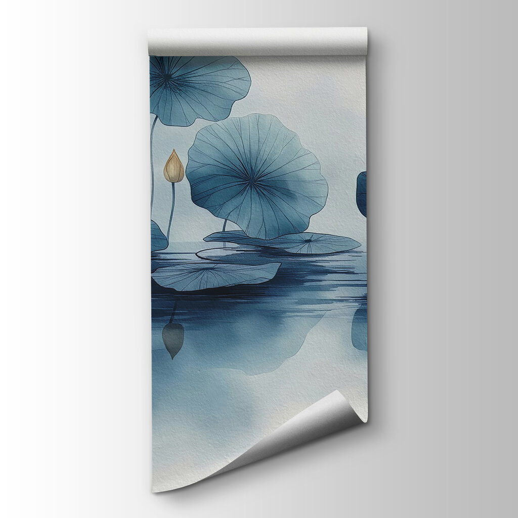 Blue lotus above water — product view