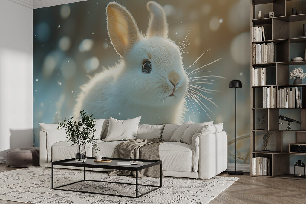 Rabbit in winter light — interior 2