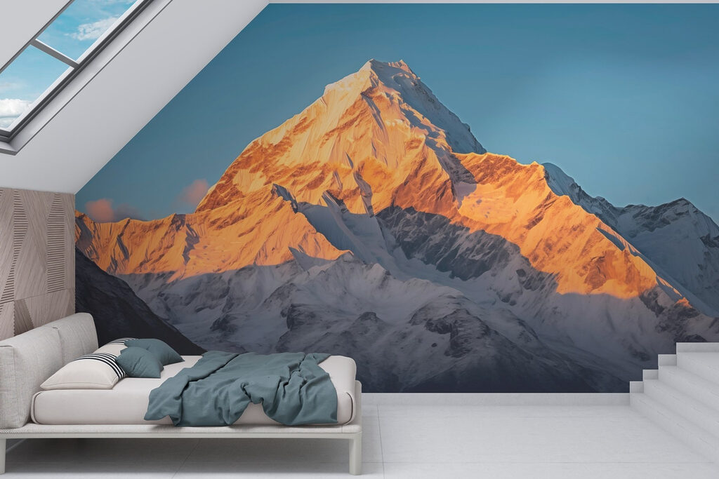 Golden mountain peak — interior 1
