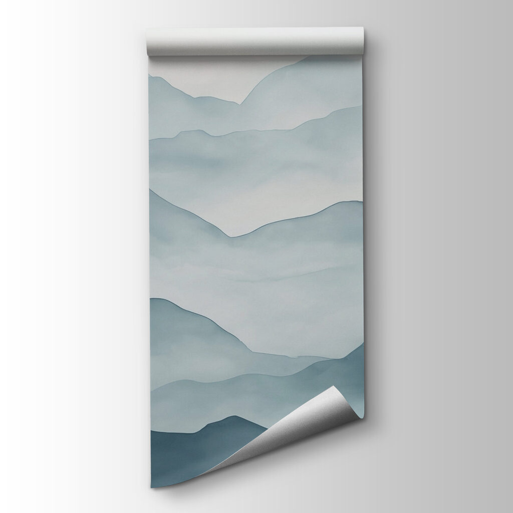 Watercolour mountain layers — product view