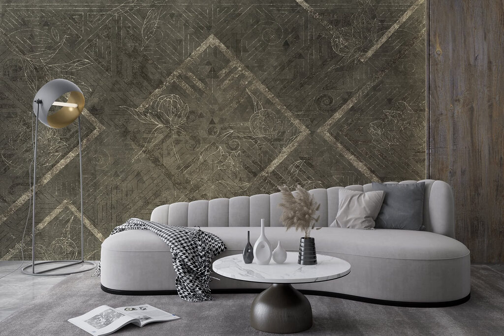 Weathered geometric squares — interior 3
