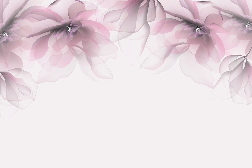 Translucent pink petals — full design