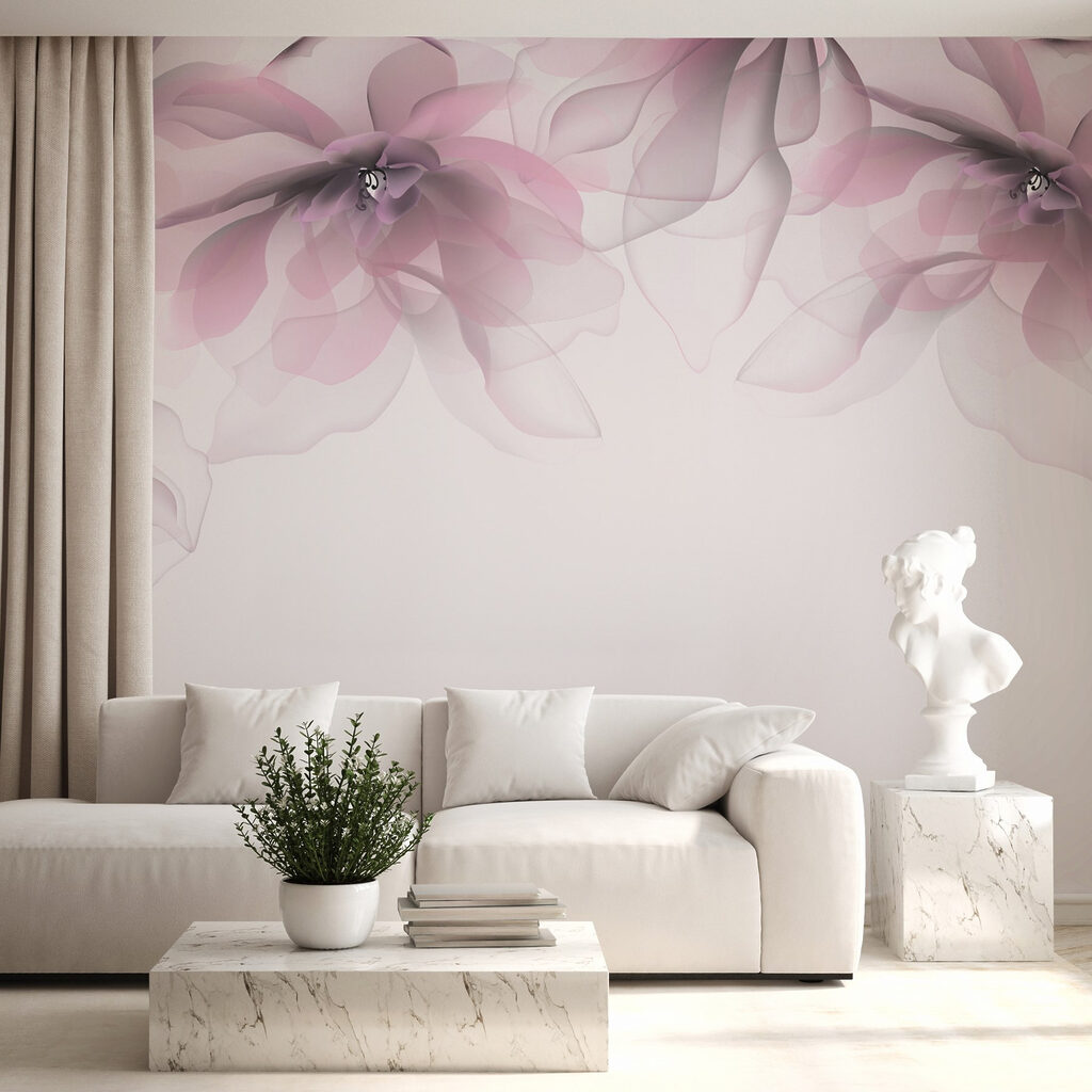 Translucent pink petals — interior 1