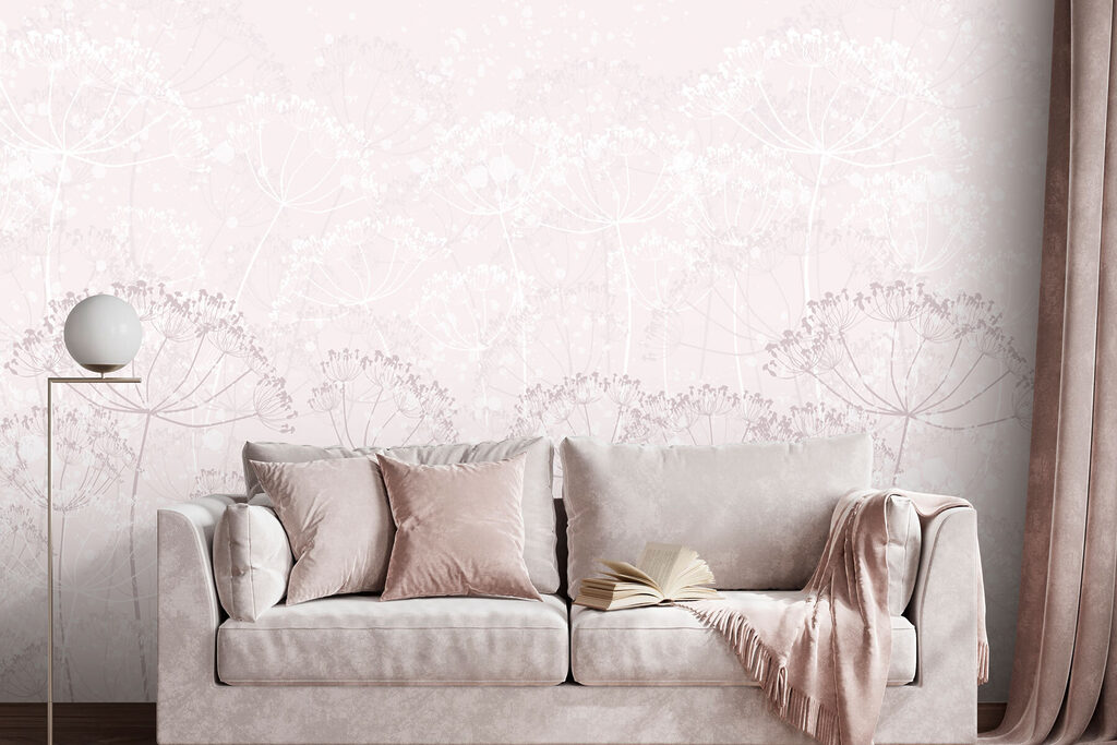 Trees in Faint Lines in an interior