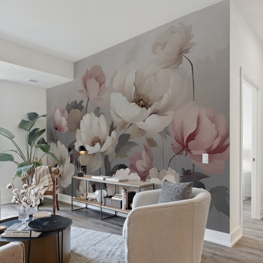 Muted pastel peonies — interior 2
