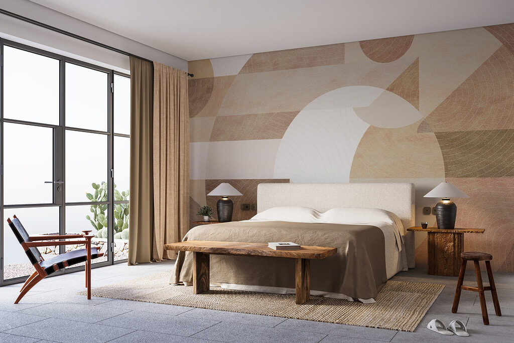 Warm geometric shapes — interior 1