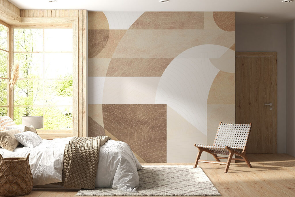 Warm geometric shapes — interior 3