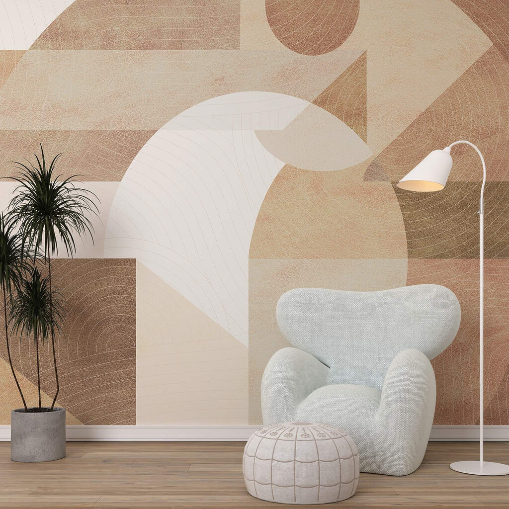 Warm geometric shapes — interior 4