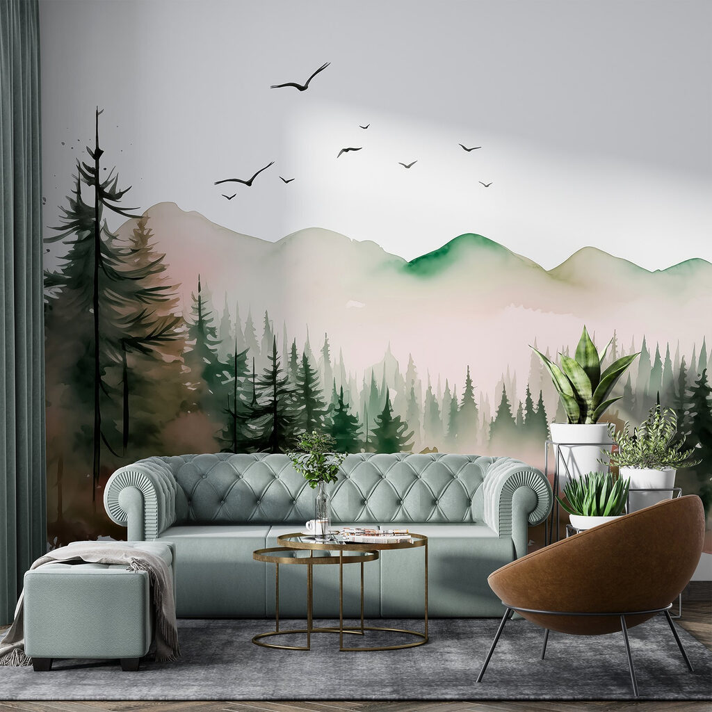 Watercolour Pine Valley — interior 1