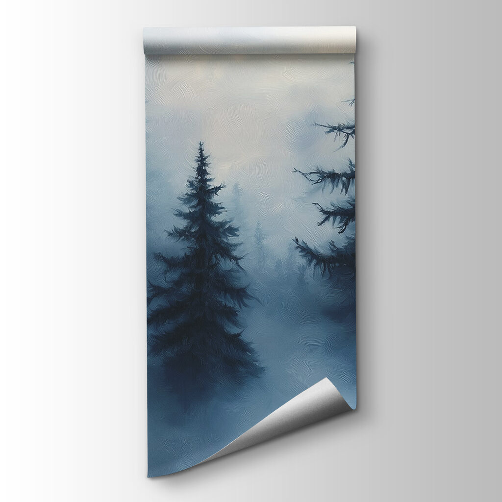 Pines above forest clouds — product view