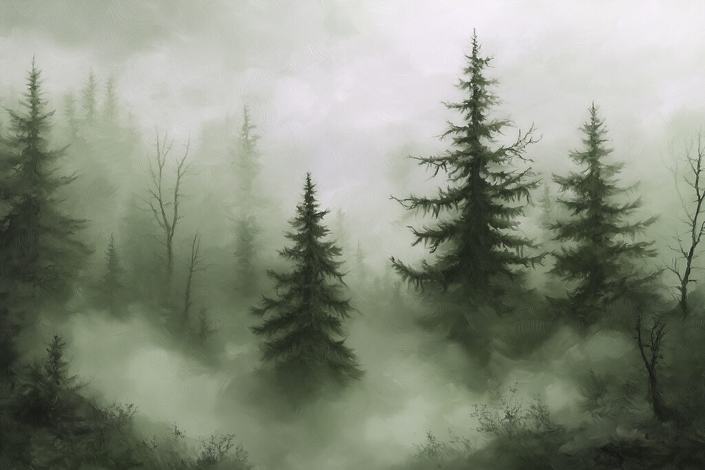 Evergreen Mist — full design