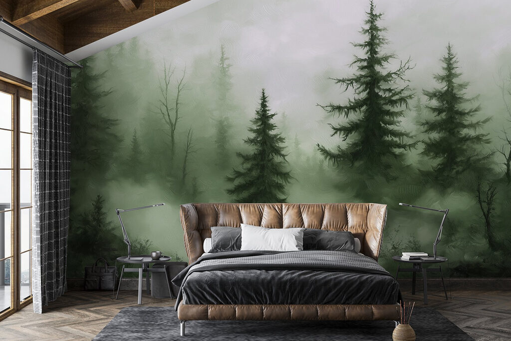 Evergreen Mist in an interior