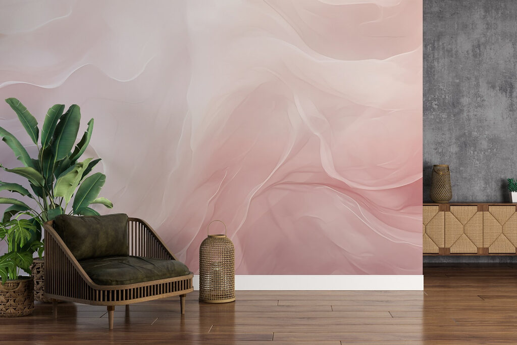 Pink flowing layers — interior 2