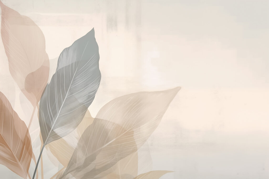 Pale leaves over streaks — full design