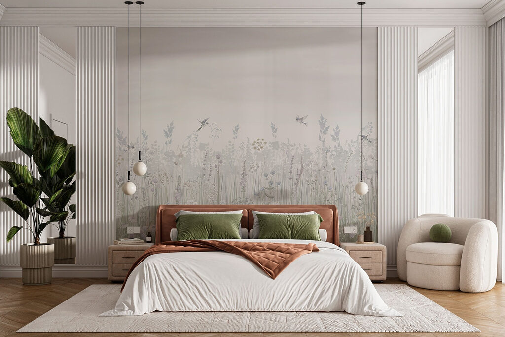 Birds over a meadow — interior 2