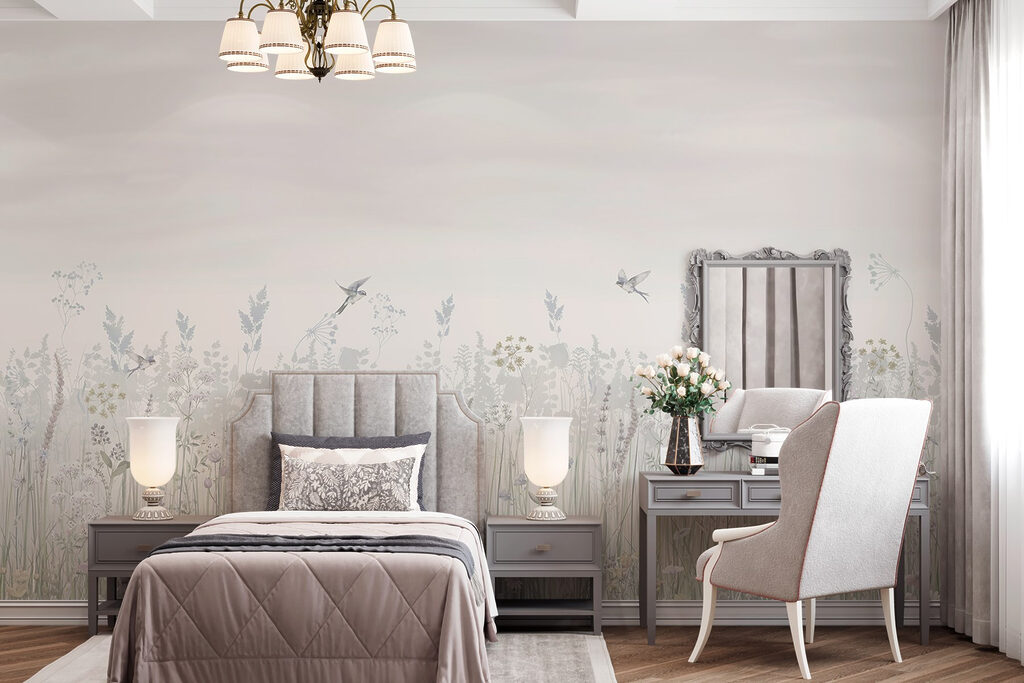Birds over a meadow — interior 3