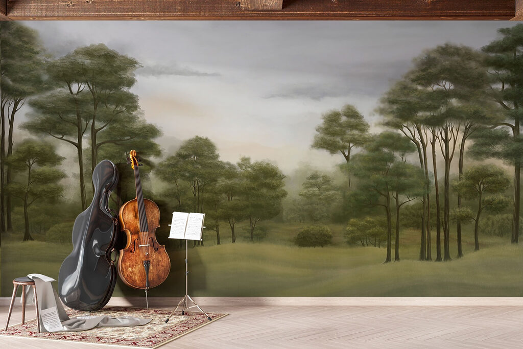 Green pines, rolling hills — interior 1