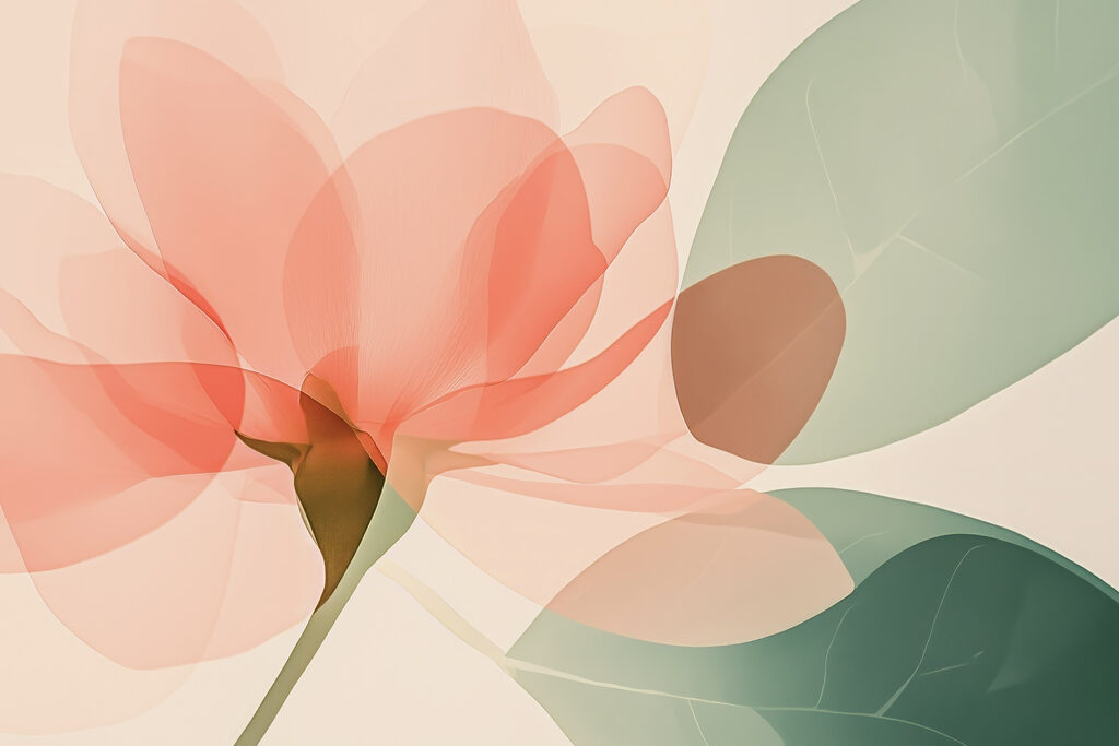 Translucent flower — full design