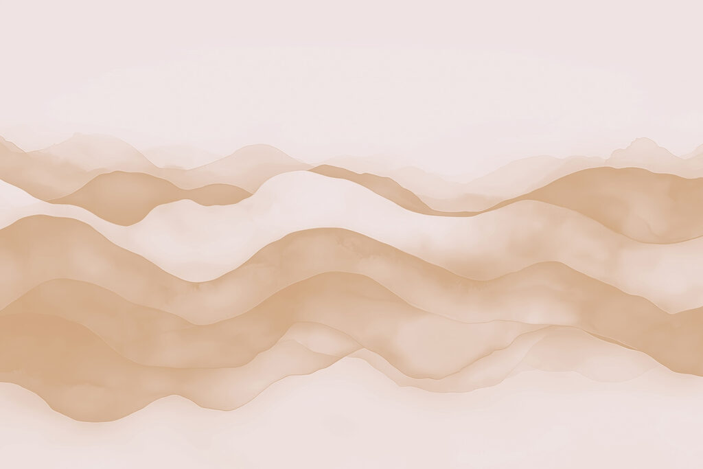 Watercolour Dune Ribbons — full design
