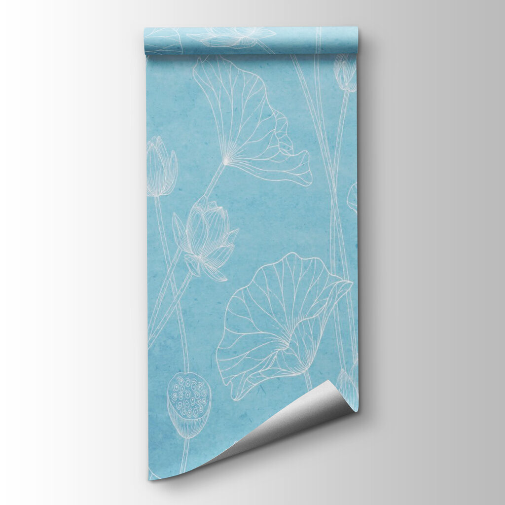 Fine white flower lines — product view