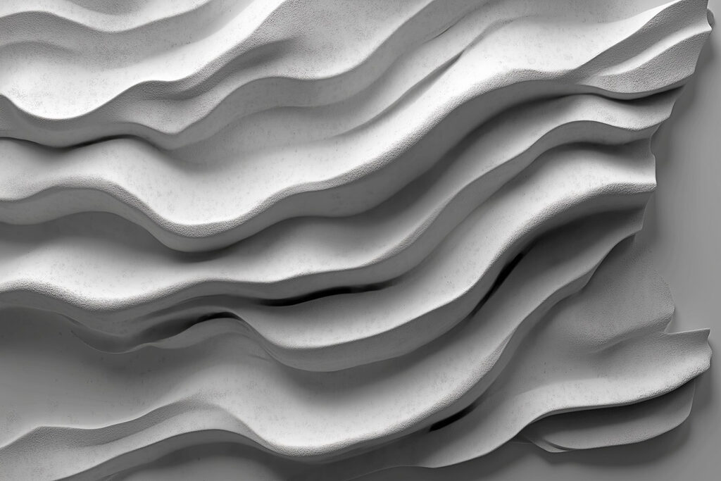 Grey wave layers — full design